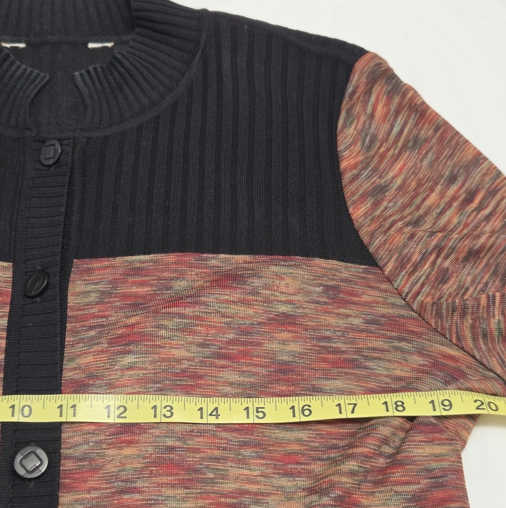 Exclusively Misook Button Down Knit Cardigan M/L - image 8